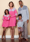Butterick B6531 | Misses'/Men's/Childrens'/Boys'/Girls' Top, Tunic, Shorts and Pants