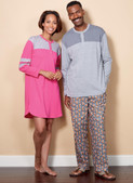 Butterick B6531 | Misses'/Men's/Childrens'/Boys'/Girls' Top, Tunic, Shorts and Pants
