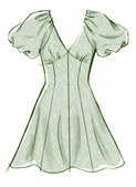McCall's M8649 | Misses' Midi Dress with Sleeve and Length Variations