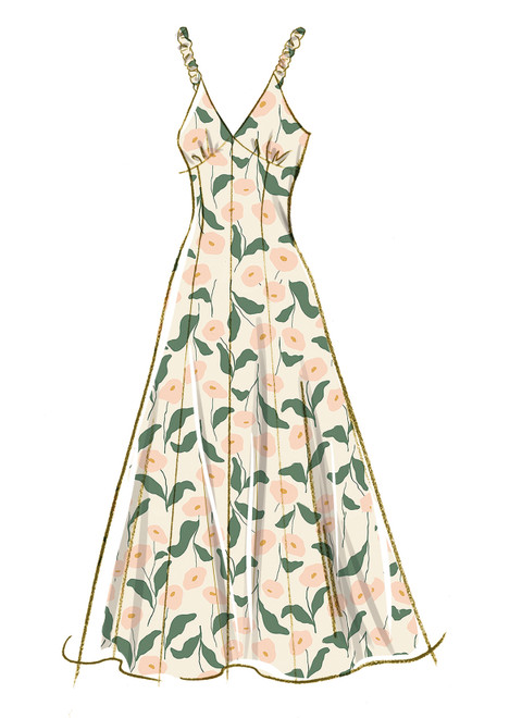 McCall's M8649 | Misses' Midi Dress with Sleeve and Length Variations