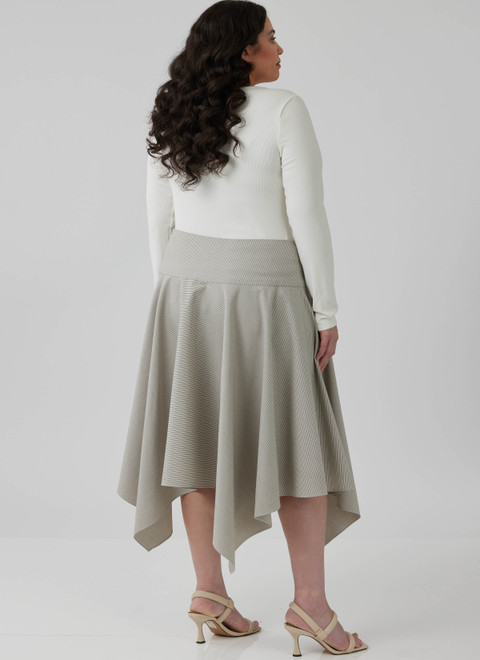 McCall's M8659 | Misses' and Women's Handkerchief Hem Skirt and Tie Belt