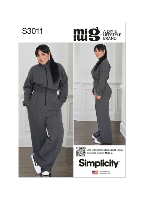 Simplicity S3011 | Simplicity Sewing Pattern Misses' and Women's Jumpsuit by Mimi G Style | Front of Envelope
