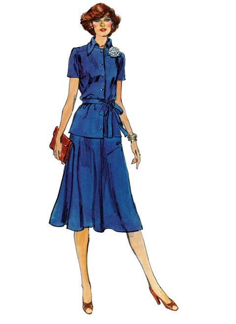 Vogue Patterns V2122 | Vogue Patterns 1970s Misses' Knit Jacket, Belt, Skirt and Top by Diane von Furstenberg